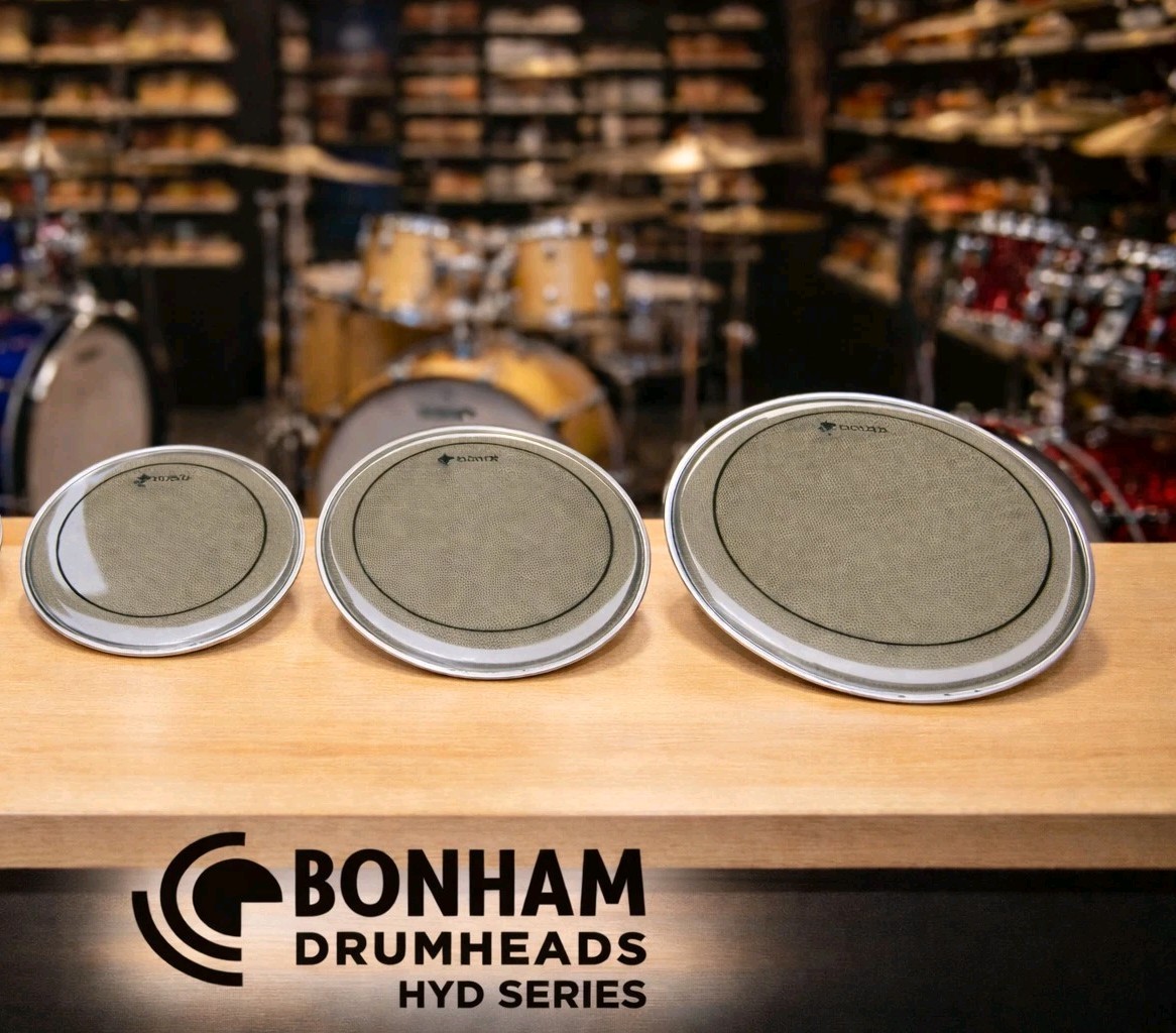 Drum Oil  heads Pick 3 Sizes 8 10 12 13 14 & 16 2 PLY CLEAR  BONHAM DRUMHEADS