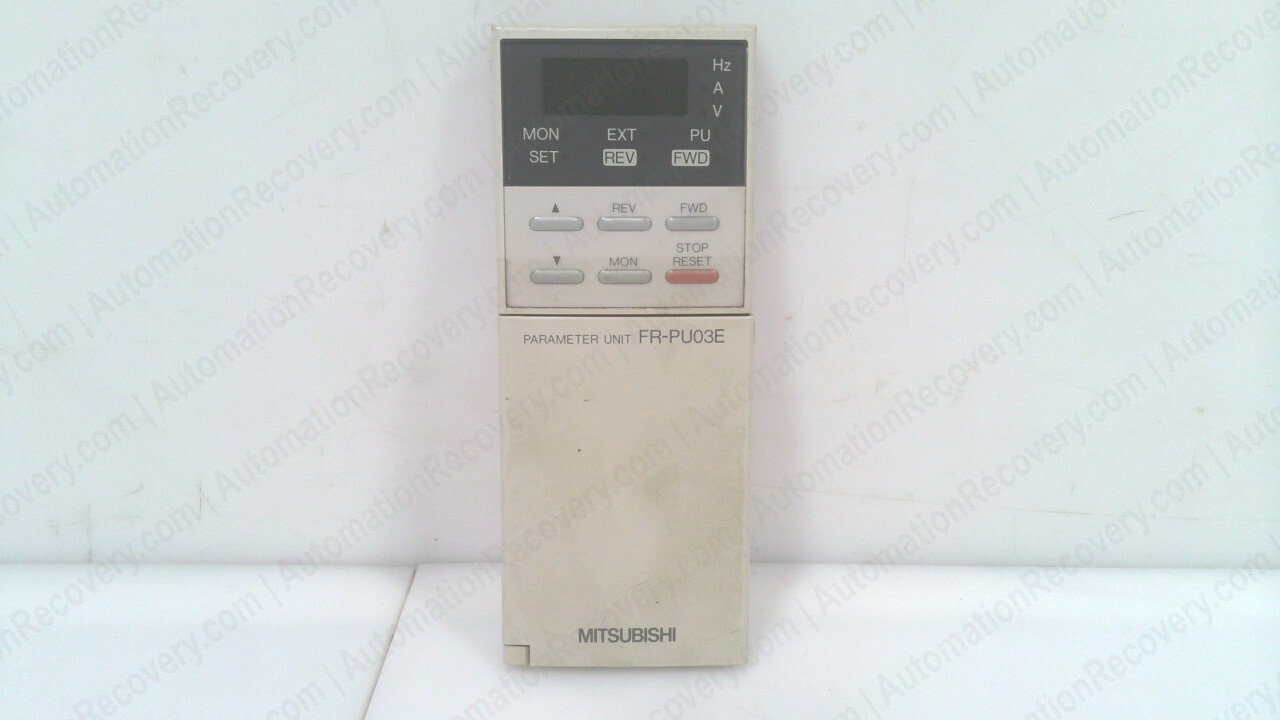 MITSUBISHI ELECTRIC FR-PU03E, PARAMETER CONTROL UNIT #332403