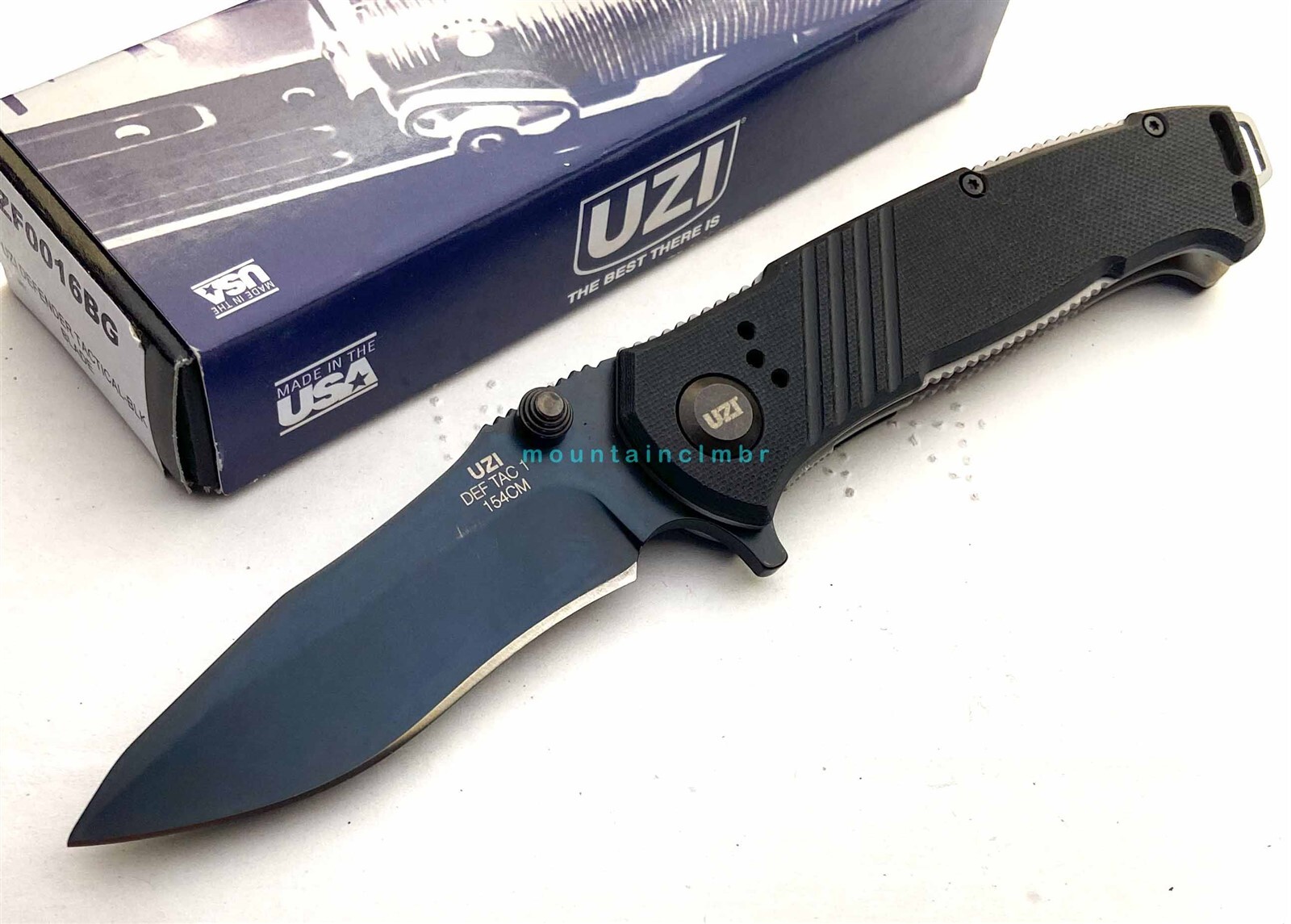 UZI USA RARE DISCONTINUED Defender Tac I Titanium 154CM Steel G10 Hdl Knife MINT