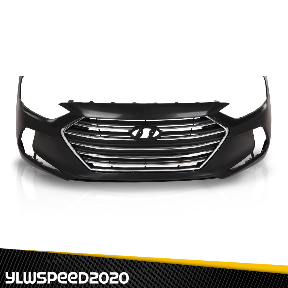 5pcs Complete Front Bumper Cover Set Fit For 2017-2018 Hyundai Elantra LE SE