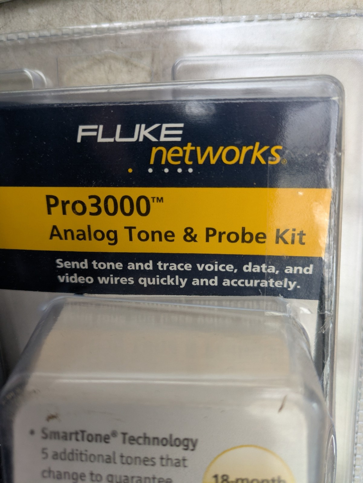 NEW Fluke Networks Pro3000™ Tone Generator And Probe Kit w/ Smartphone Tech.