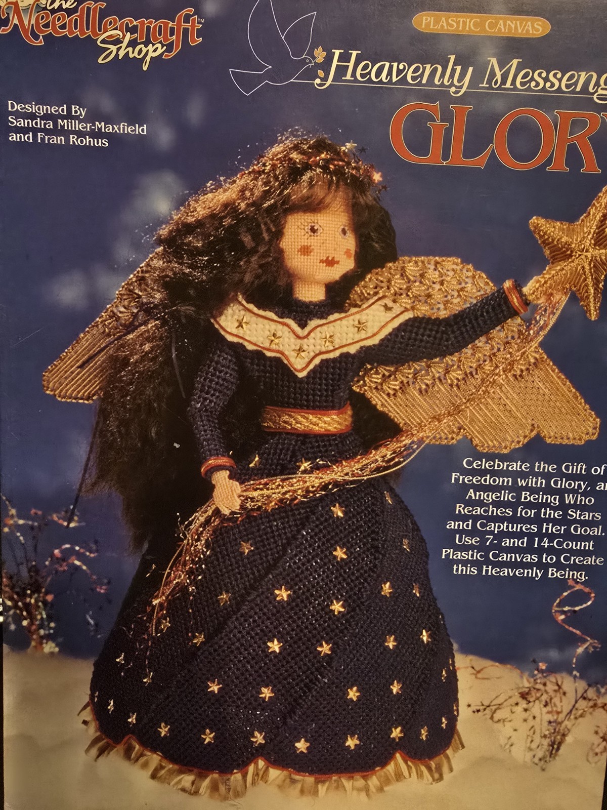 HEAVENLY MESSENGERS GLORY  PLASTIC CANVAS NEEDLE CRAFT SHOP