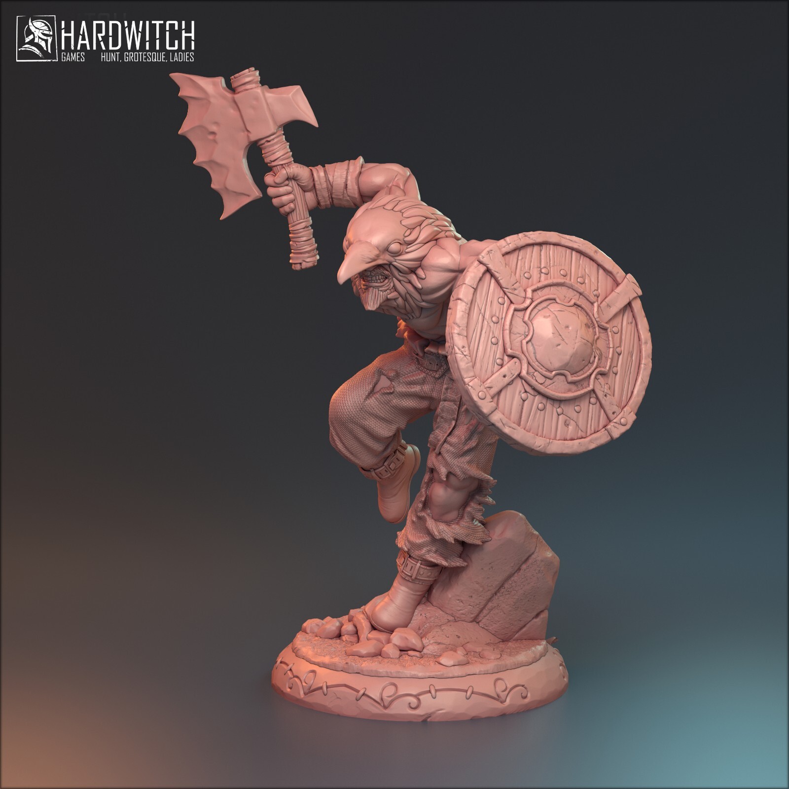 Dungeons & Dragons Playable Character - Human Aarakocra Male - Gunnulv Warrior