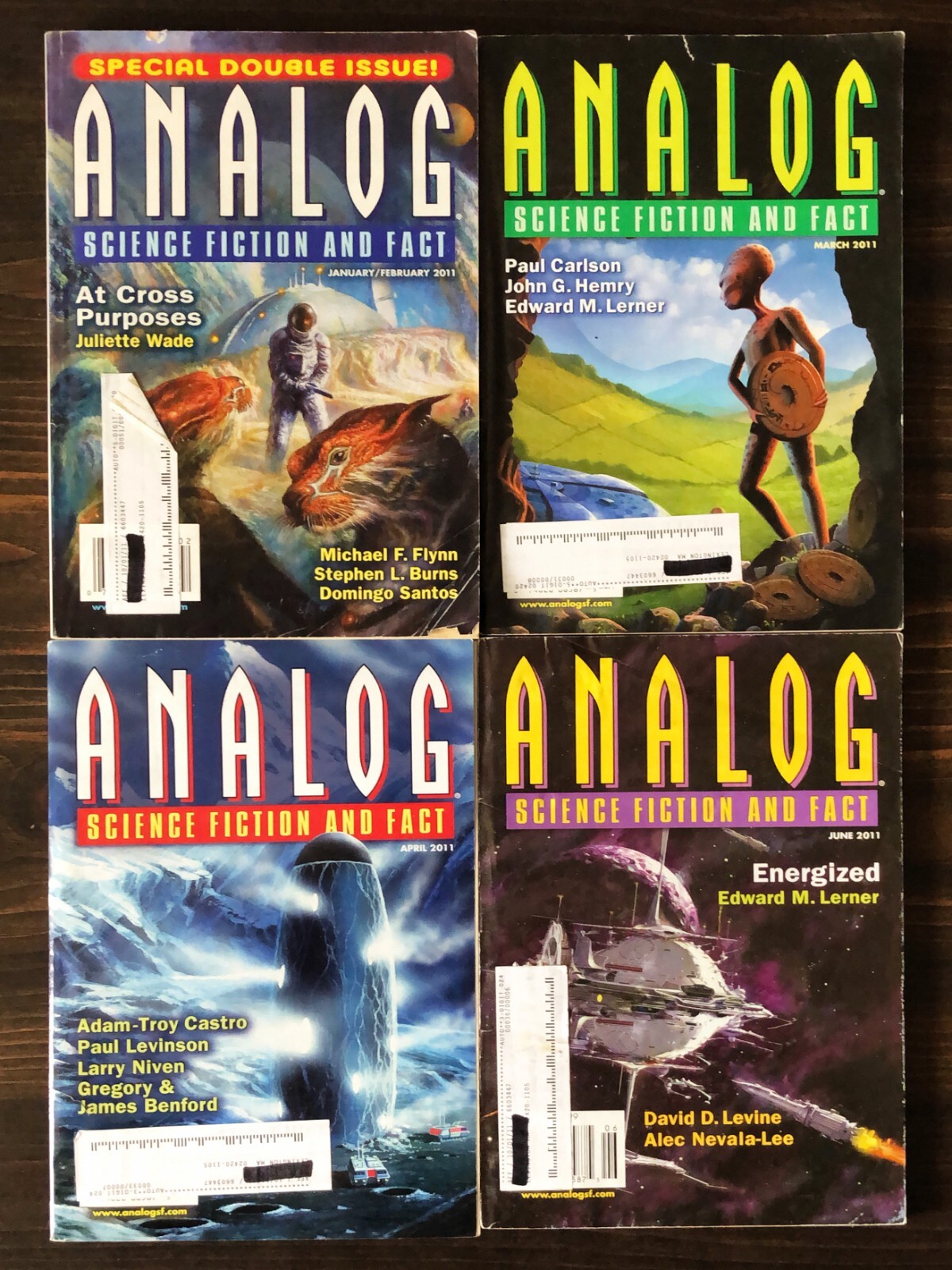 Analog Science Fiction & Science Fact Magazine, 2011 Lot Of 9