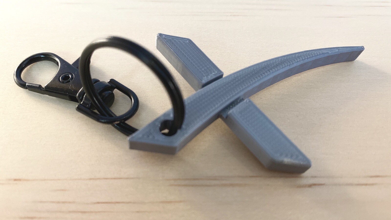 (One) SpaceX Logo Keychain. Demo-2 Memorable Gift.