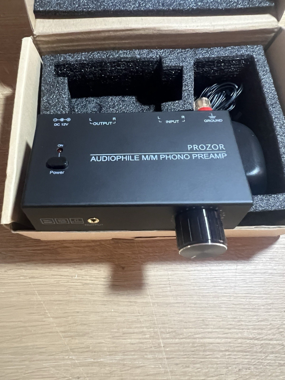 PROZOR Phono Preamp - Preamplifier for M/M Turntable RCA Input & RCA 3.5mm