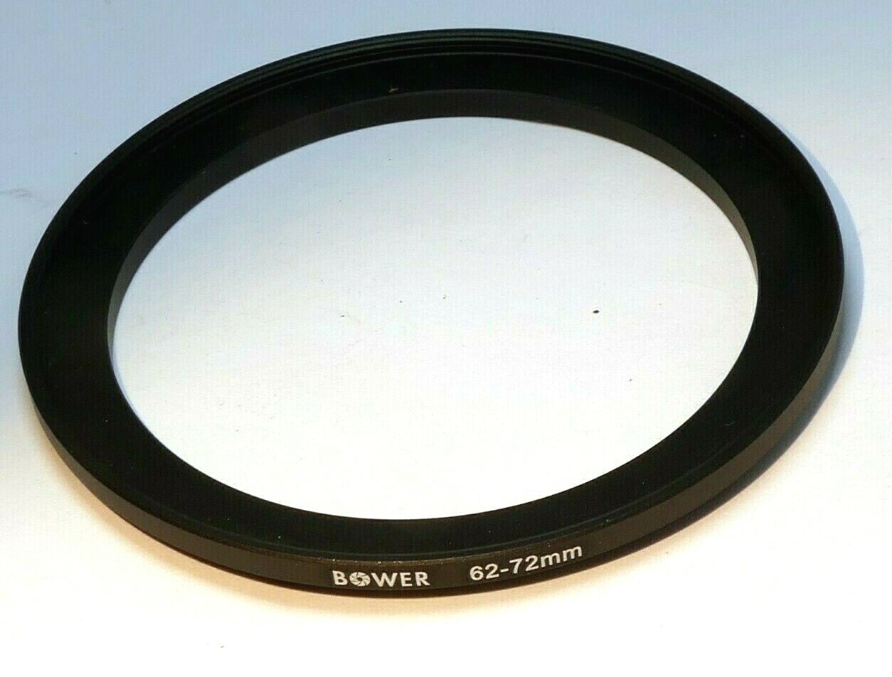 62mm to 72mm  lens ring step Up threaded male to female thin profile wide angle