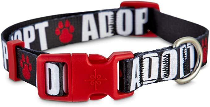 NWT “Adopt” Nylon Dog Collar size Medium good2go
