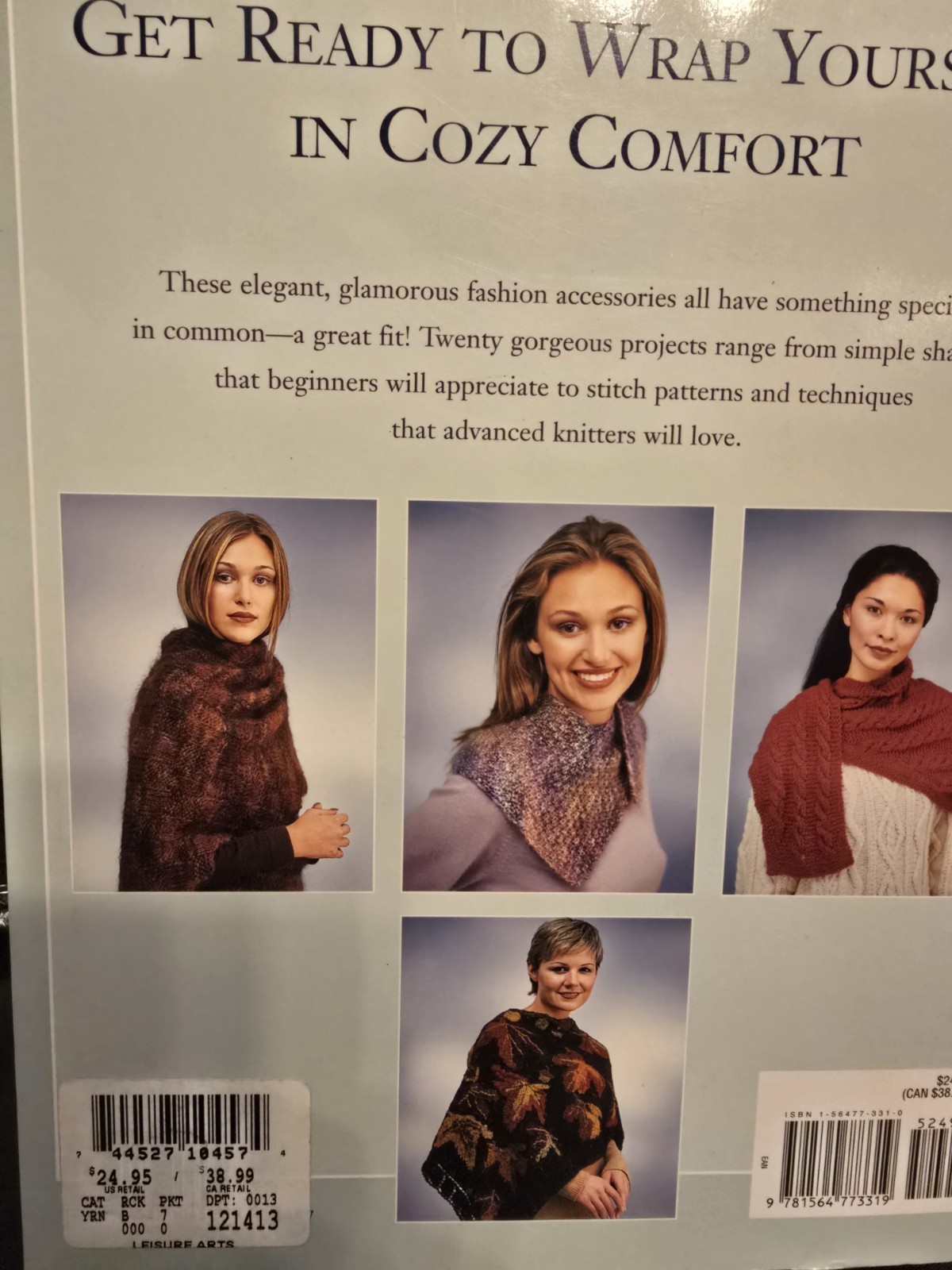 KNITTED SHAWLS STOLES AND SCARVES