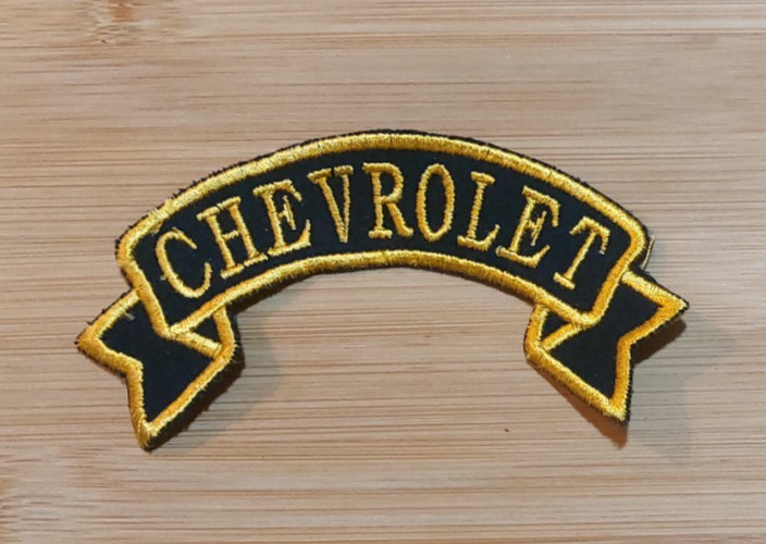 Chevrolet Golden Sleeve Patch Patch 11x5cm Hot Rod Lowrider Muscle Cars