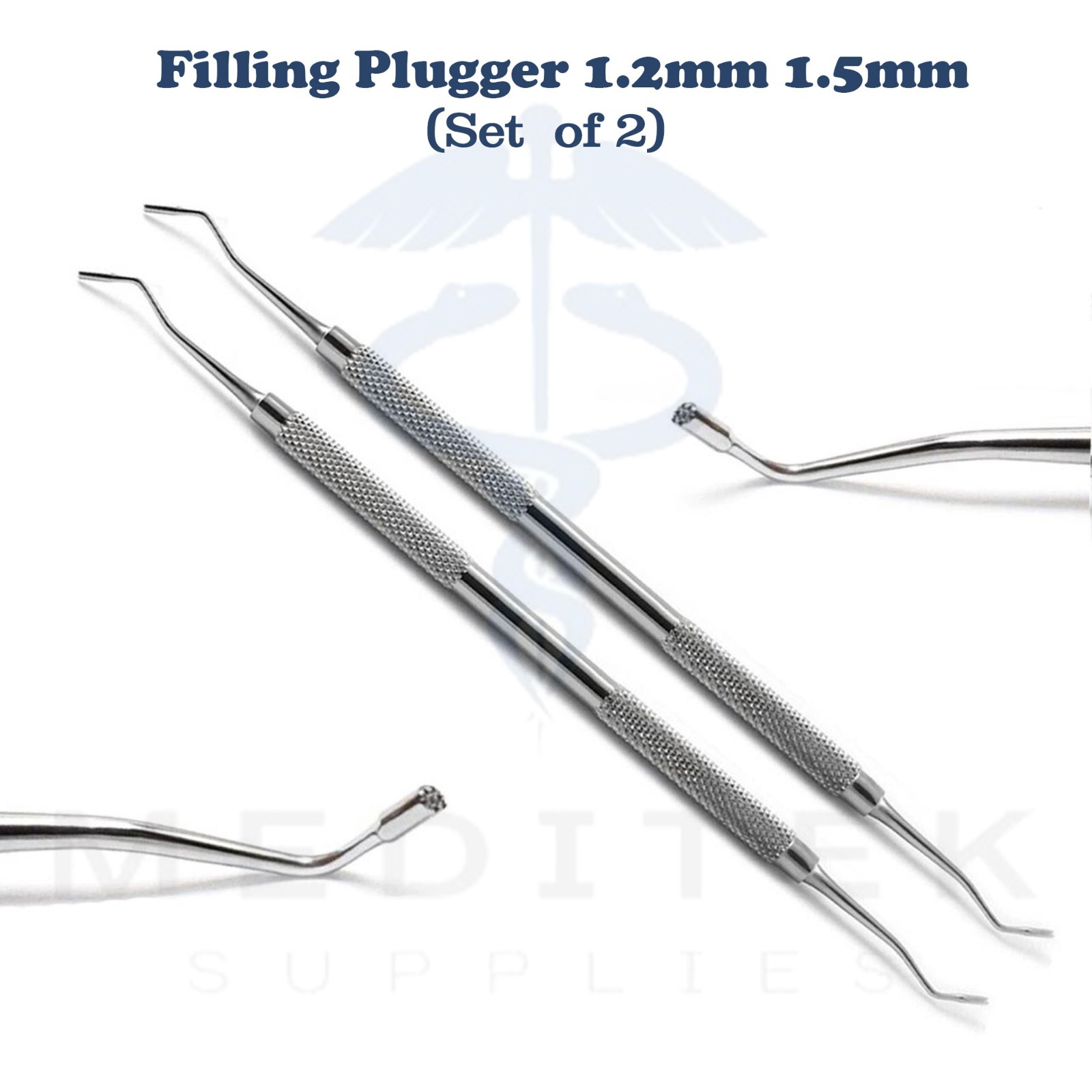 Dental Amalgam Plugger 720-1 Serrated Composite Plastic Filling Tools