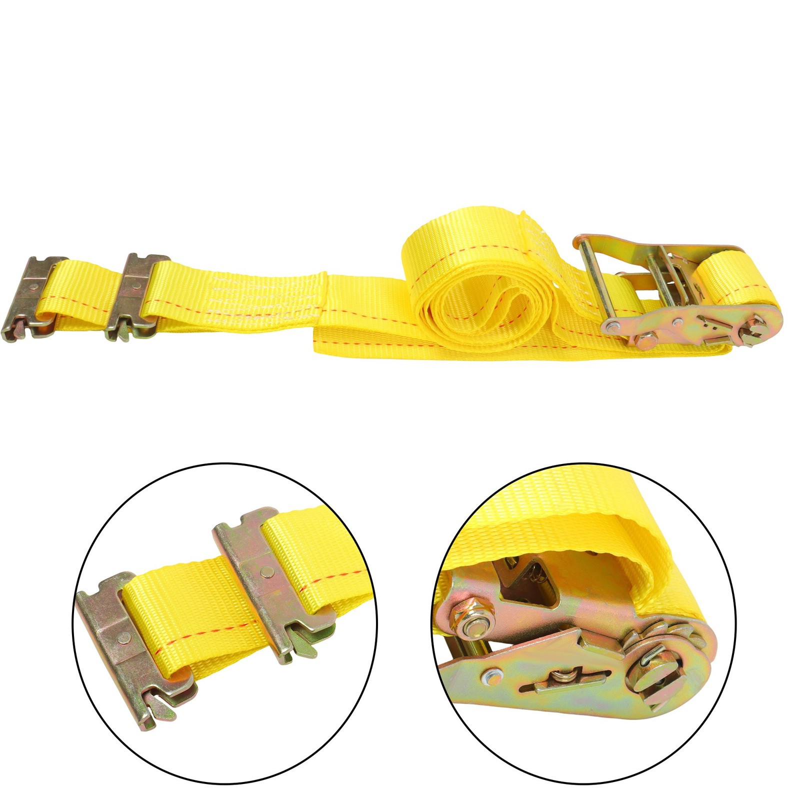 Secure Cargo Like a Pro: 5' E-Track Rails w/ 12' Ratchet Straps & O-Rings