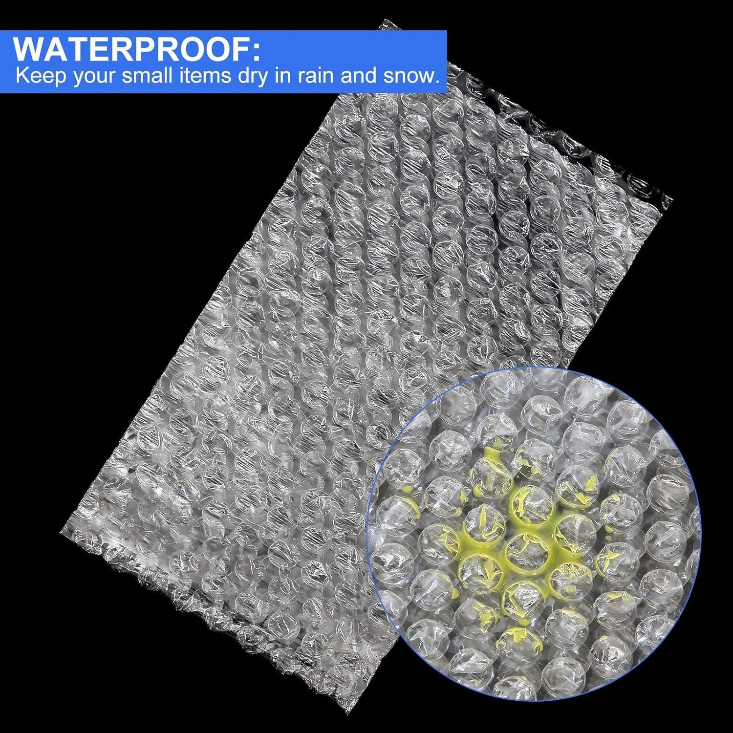 200 Clear Bubble Pouch Bags 4x8 inch for Safe Shipping and Fragile Protection