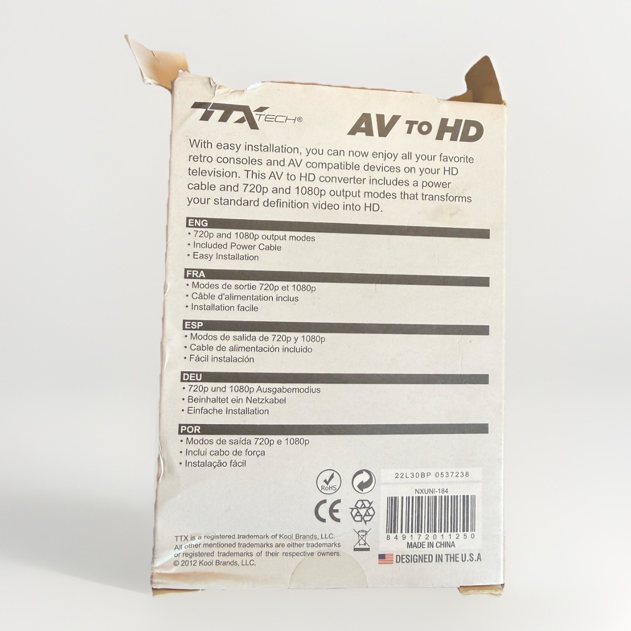 TTX Tech AV to HDMI Converter High Def Video Convertor