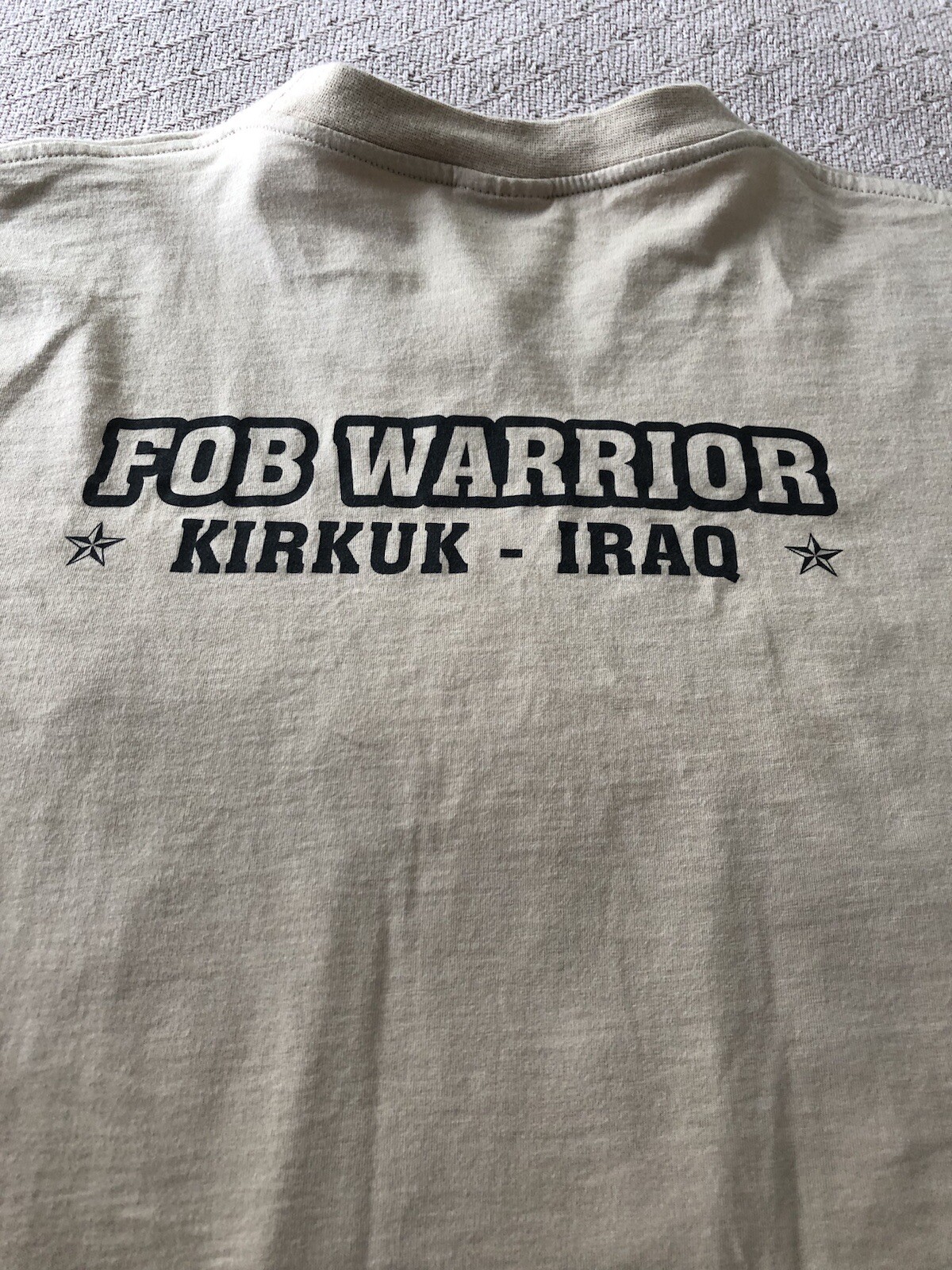 Warrior Kirkuk -My Son is Over There • Operation Iraqi Freedom Large T SHIRT FOB