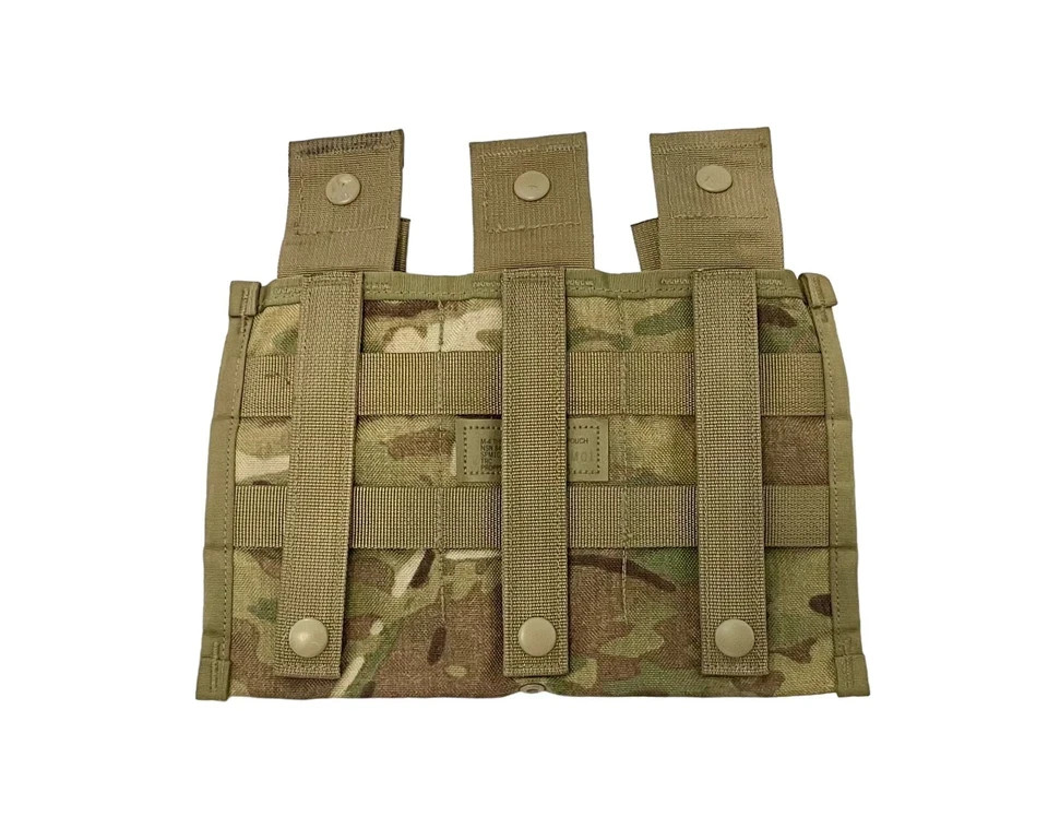 USGI Military Multicam OCP MOLLE Triple Magazine Pouch  VGC 3 For $21