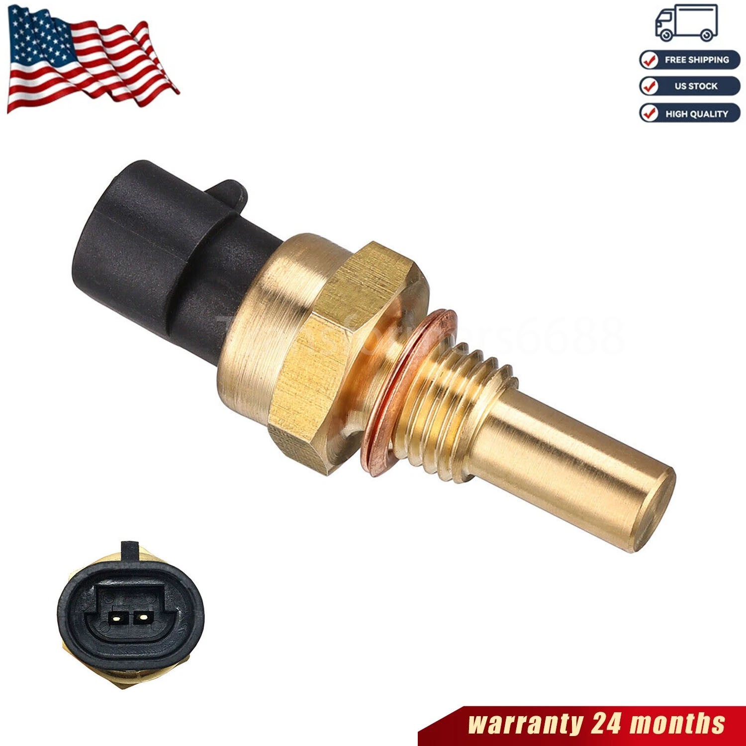 Coolant Water Temperature Sensor 96181508 For 08-10 Chevrolet Corvette 6.2L 7.0L