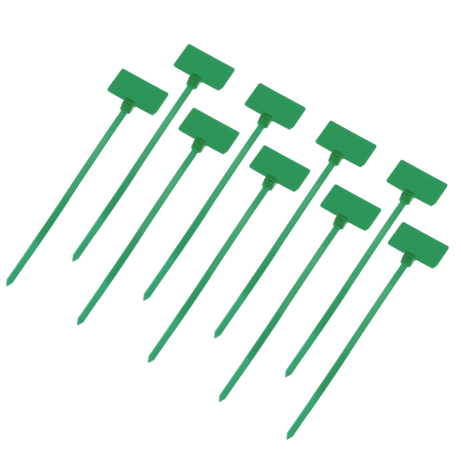 250Pack Marker Cable Zip Ties 4 Inch Self-Locking Labels Zip Tie Wraps Green