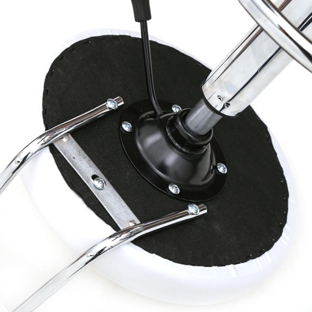Salon Spa Height Adjustable Hydraulic Rolling Swivel Stool Chair W/Back & Wheels