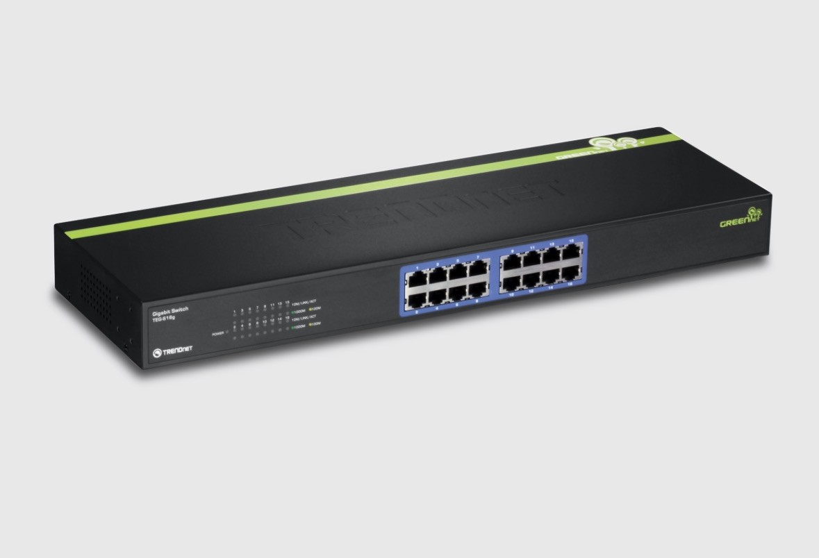TRENDnet  (TEG-S16g) 16-Ports Rack-Mountable Switch