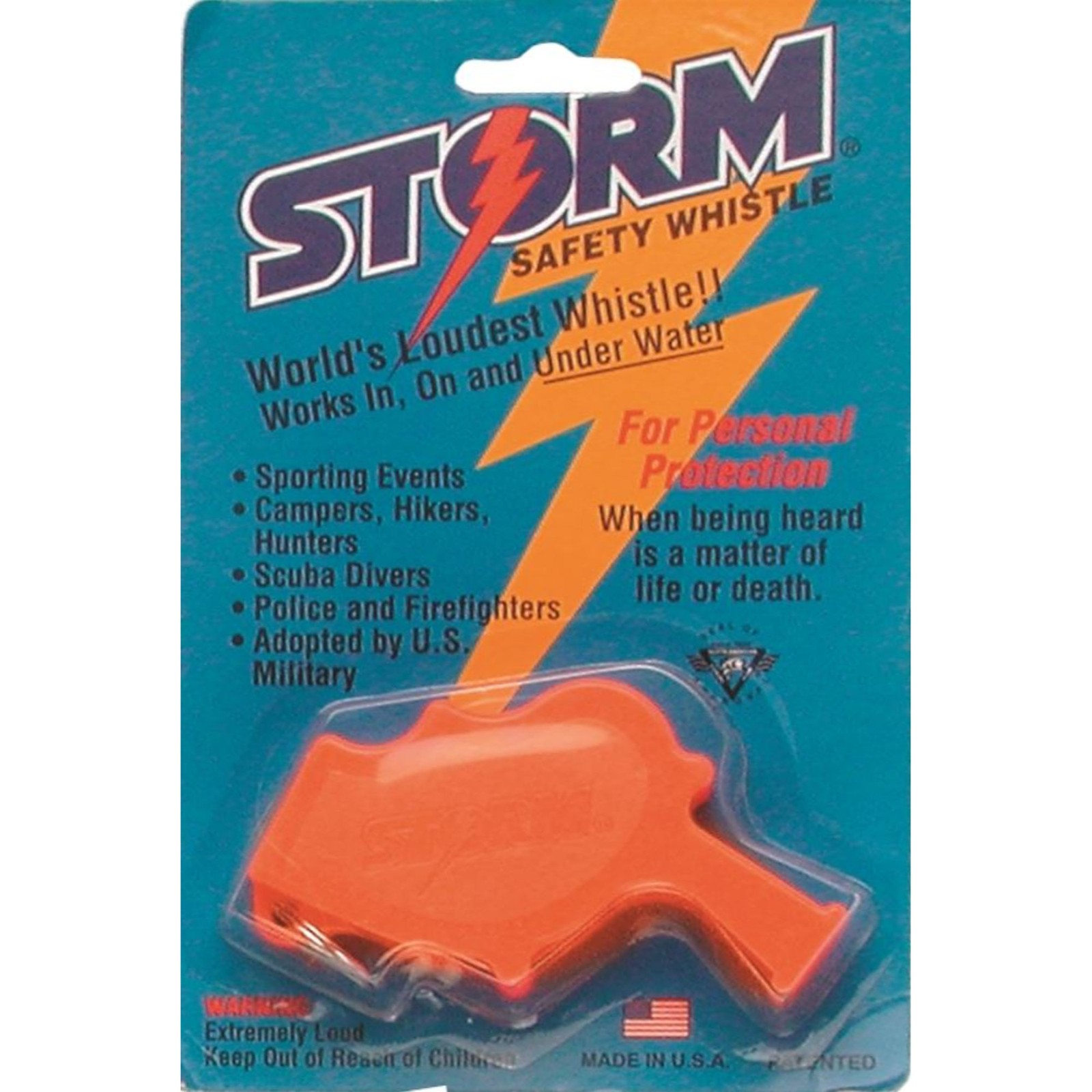Innovative Scuba Concepts Storm Whistle, Orange