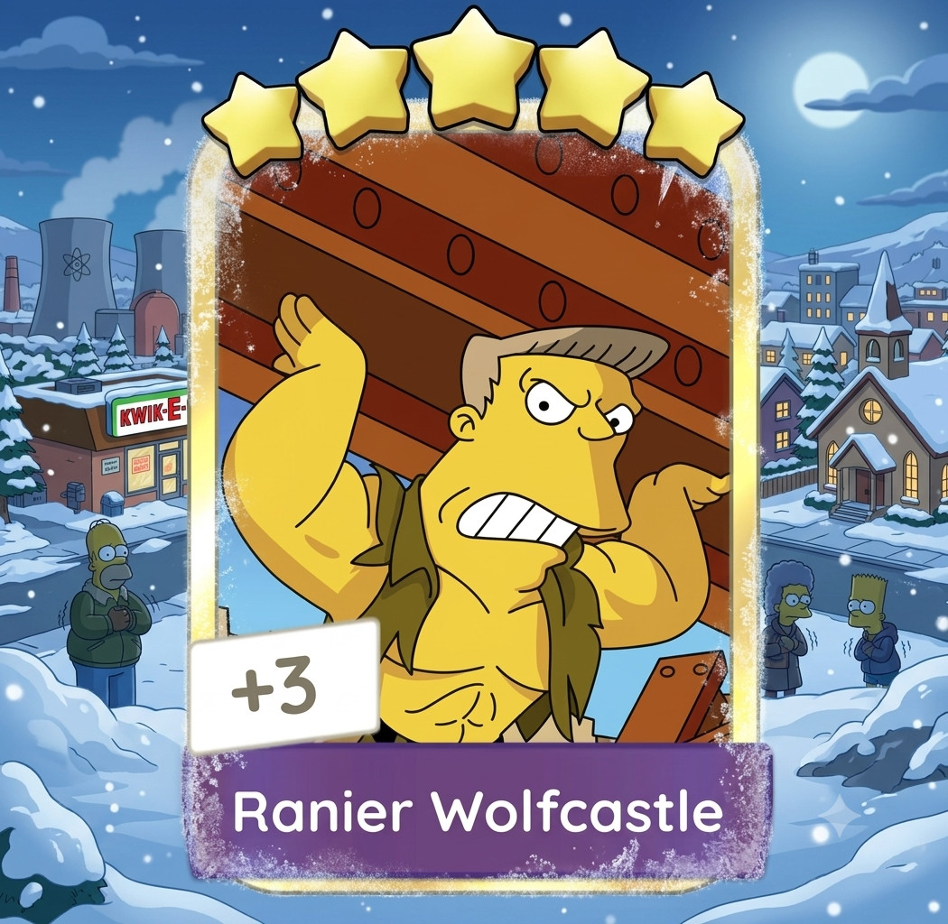 Ranier Wolfcastle - Golden Blitz - set 20 Monopoly go