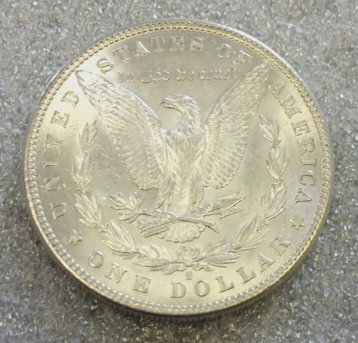 1888-S MORGAN SILVER DOLLAR BU WHITE (3115)