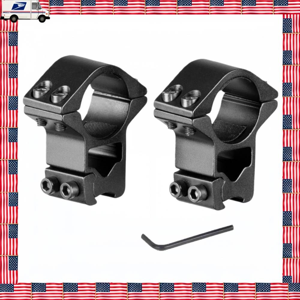 1INCH Scope Mount Double Nail Rings Optical Sight Bracket 11MM Rail