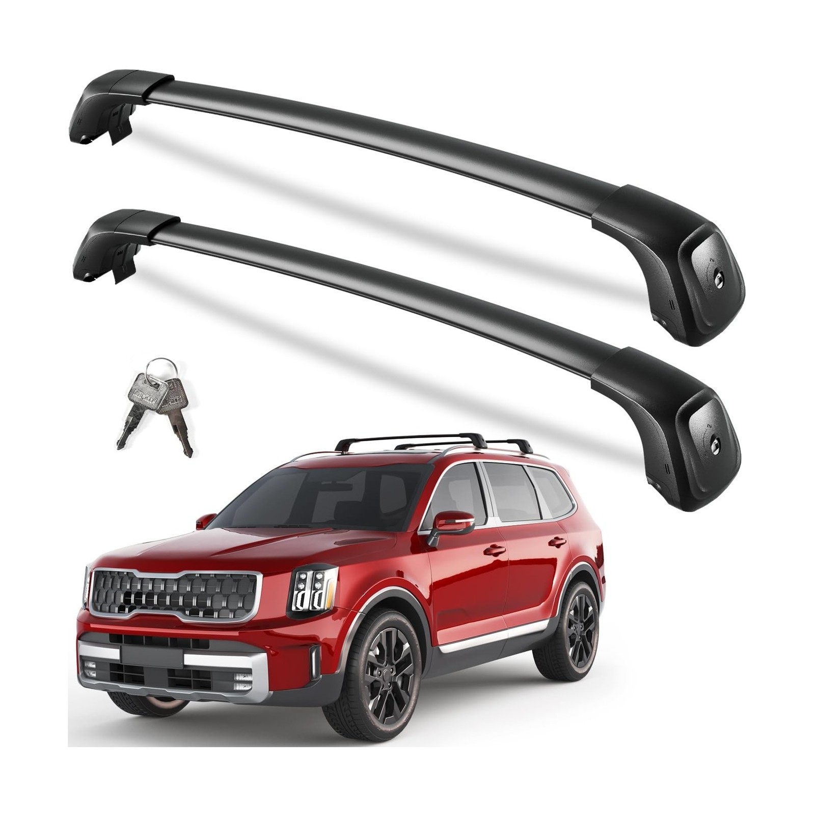 KINGGERI 330lbs Roof Rack Cross Bars Fit for Kia Telluride 2019 2020 2021 202...