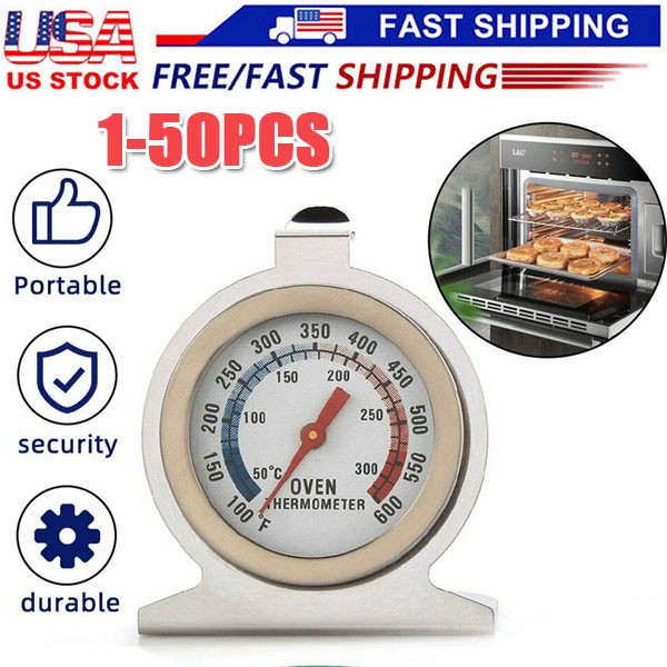 Oven Thermometer Stainless Steel Classic Stand Up Food Meat Temperature Gauge5-1
