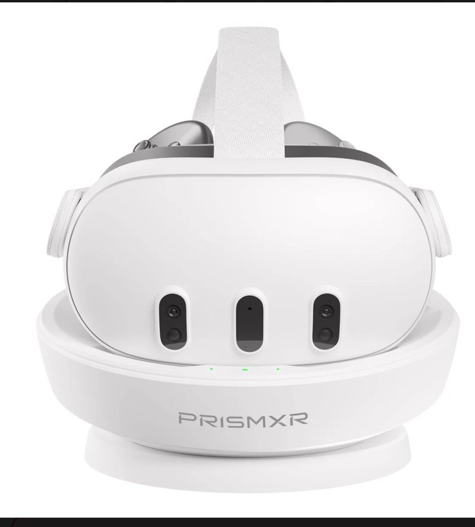PrismXR Carina D1 Fast Charging Dock Compatible w/Meta Quest 3 VR Headset