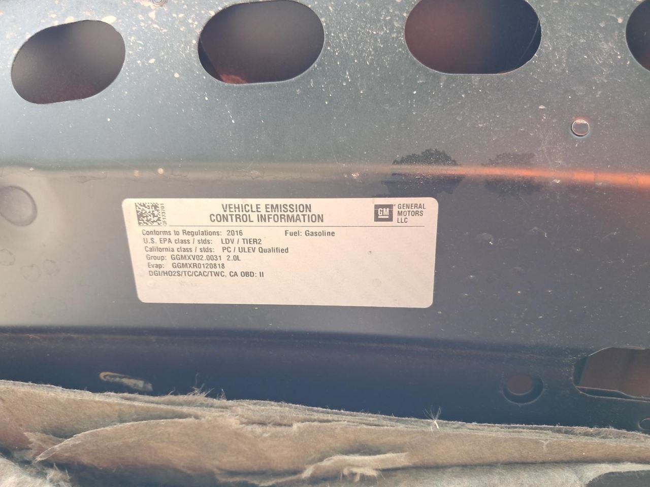 MALIBU 2016 Transmission Shift 2975529