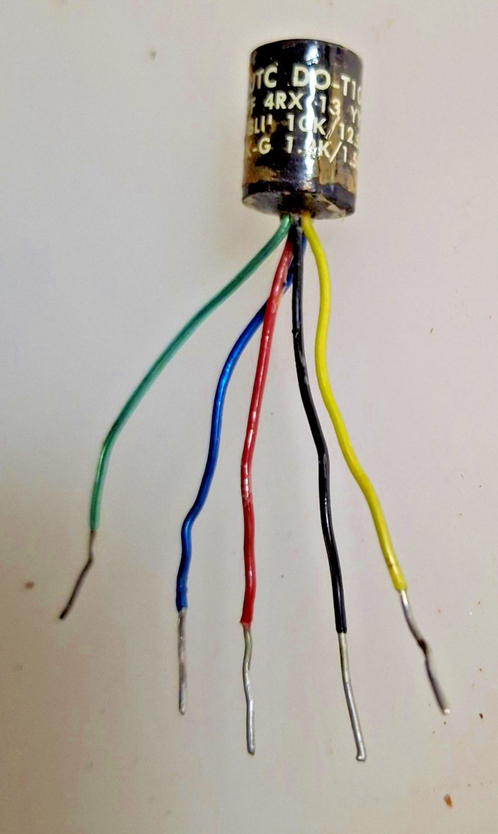 United Transformer Corporation Miniature Audio Transformer #DO-T10 TF 4RX/ 1966