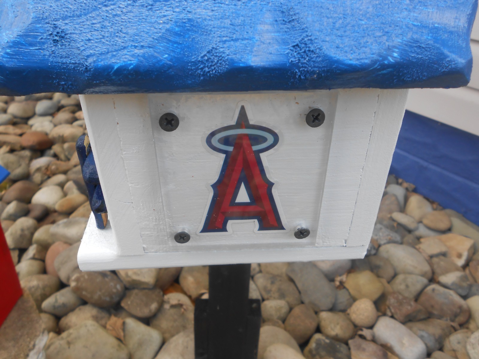 Los Angeles Angels MLB Wood Handmade Birdhouse
