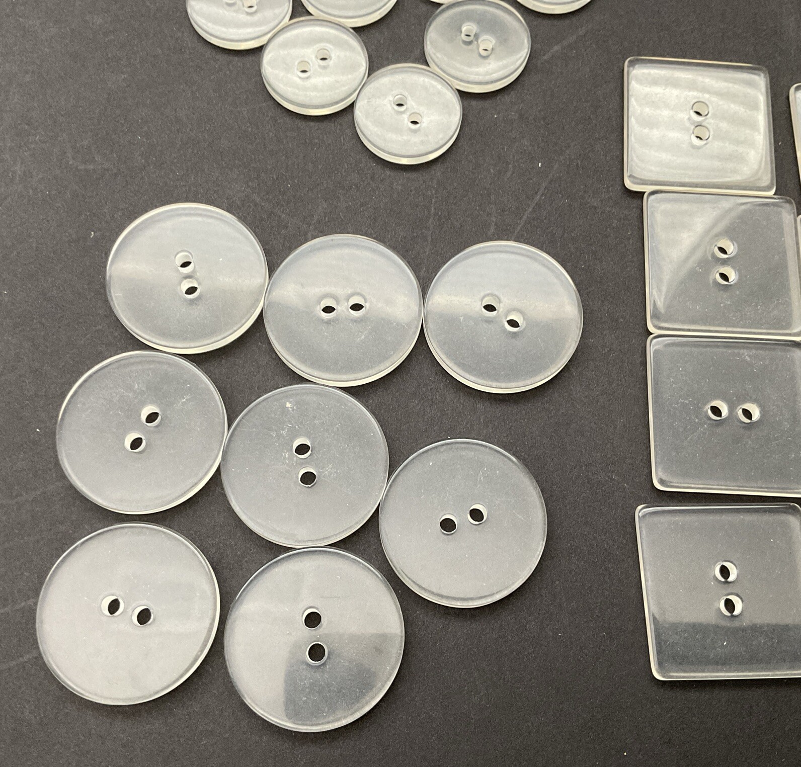 Stampin Up Clear Buttons - 24 Pieces - NEW 105447
