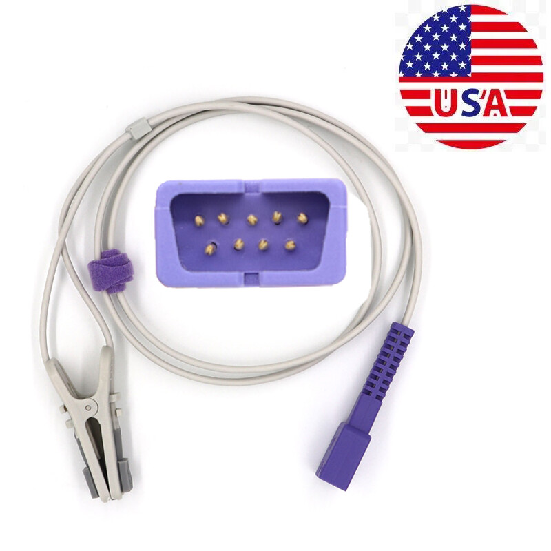 US blood oxygen probe Oximeter SpO2 Sensor Adult Ear Clip Fit For N-10