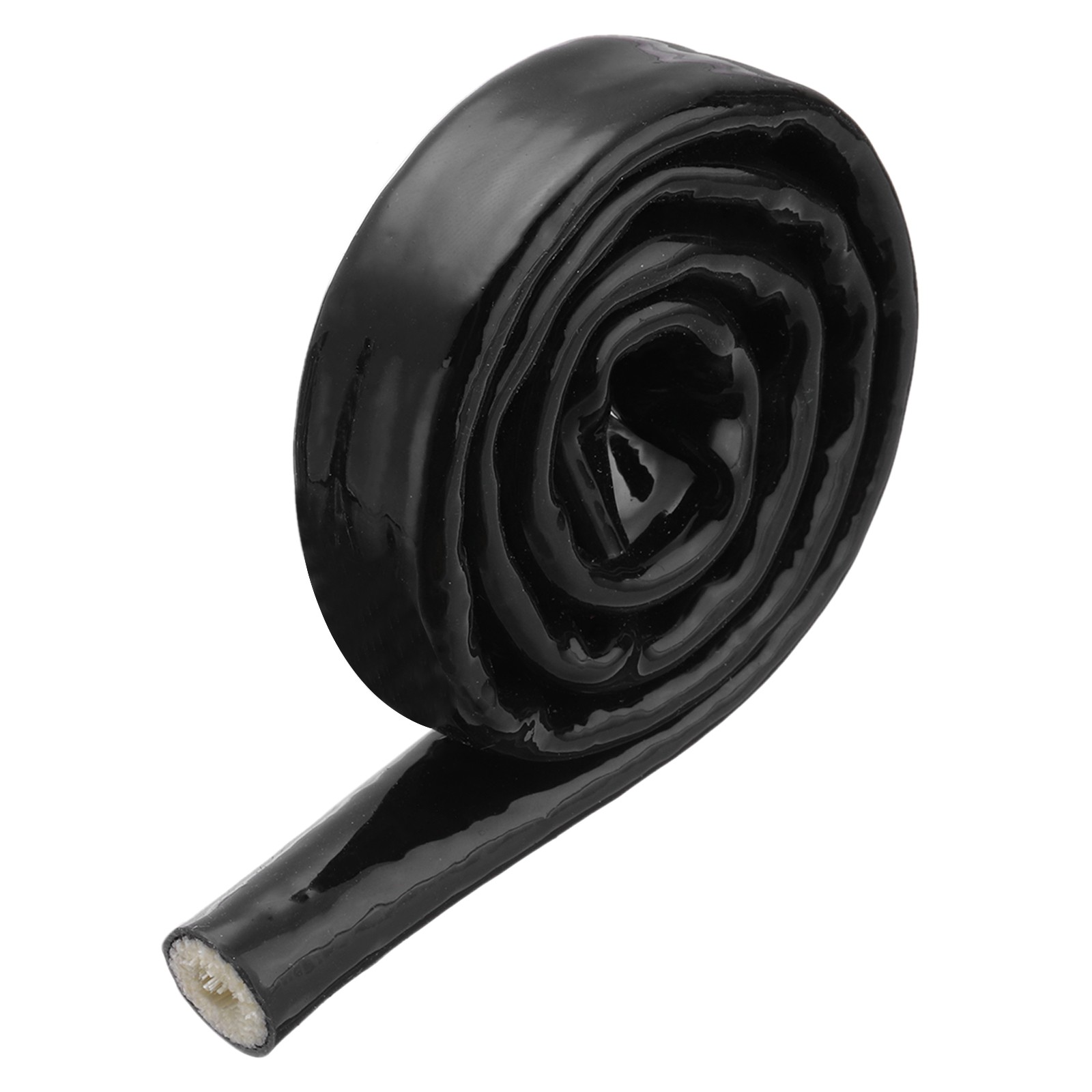 0.3" ID 1.6ft Heat Shielded Fire Sleeve Silicone Coated Fiberglass Tape