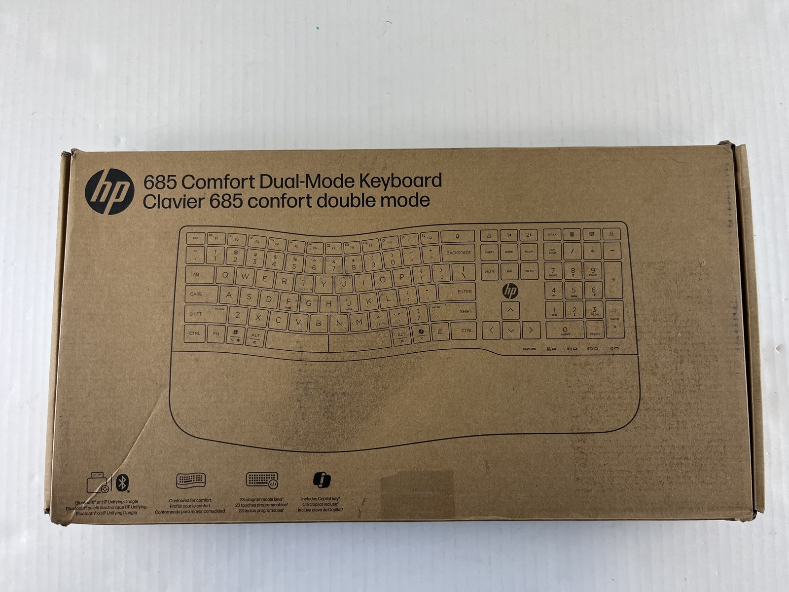 8T6L9UT#ABA HP 685 Comfort Dual-Mode Keyboard for Business