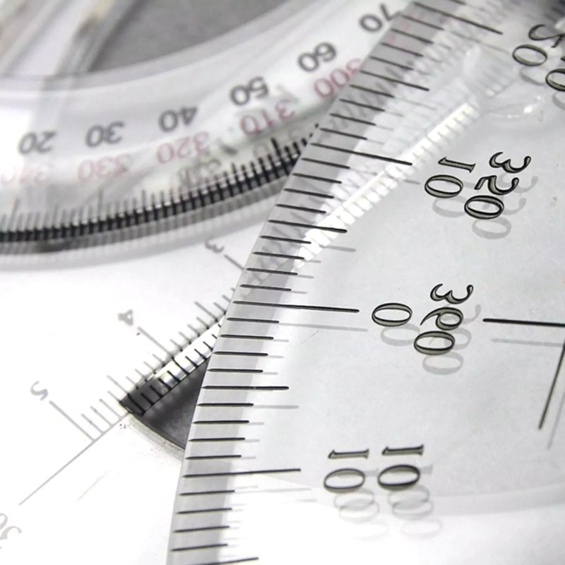 25cm Circle Protractor Math Protractor 360 Degree Measuring Tool for School