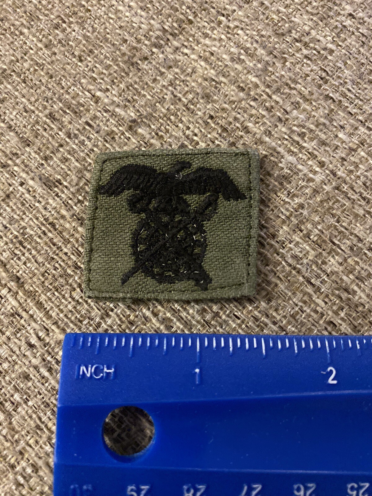 US Army Quartermaster Corps Officer Collar Subdued Patch Vietnam Era INV8421
