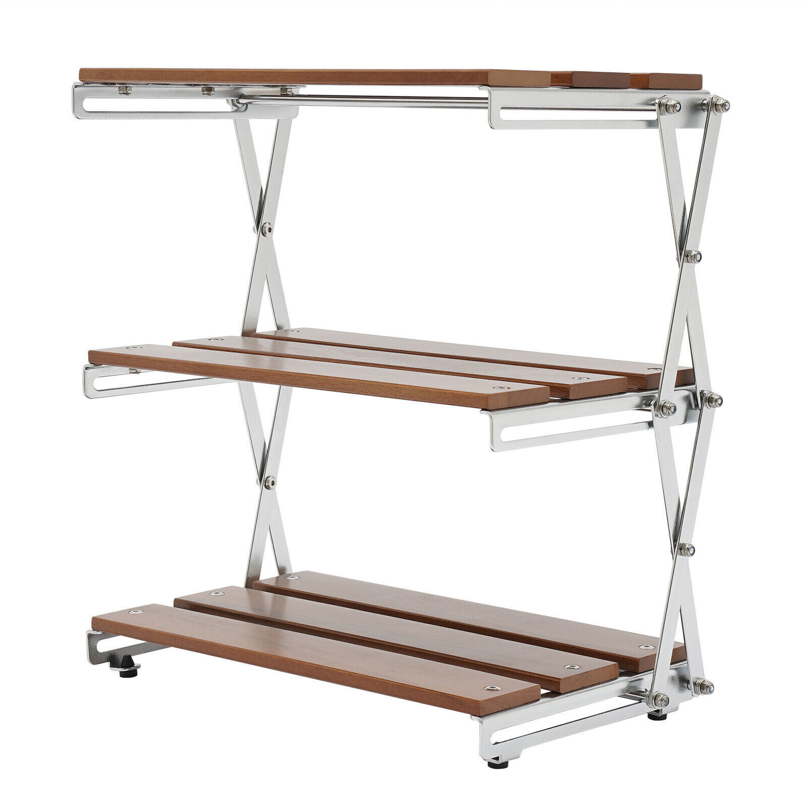 Camping Kitchen Table Picnic Cabinet Folding Cooking Storage Rack Portable