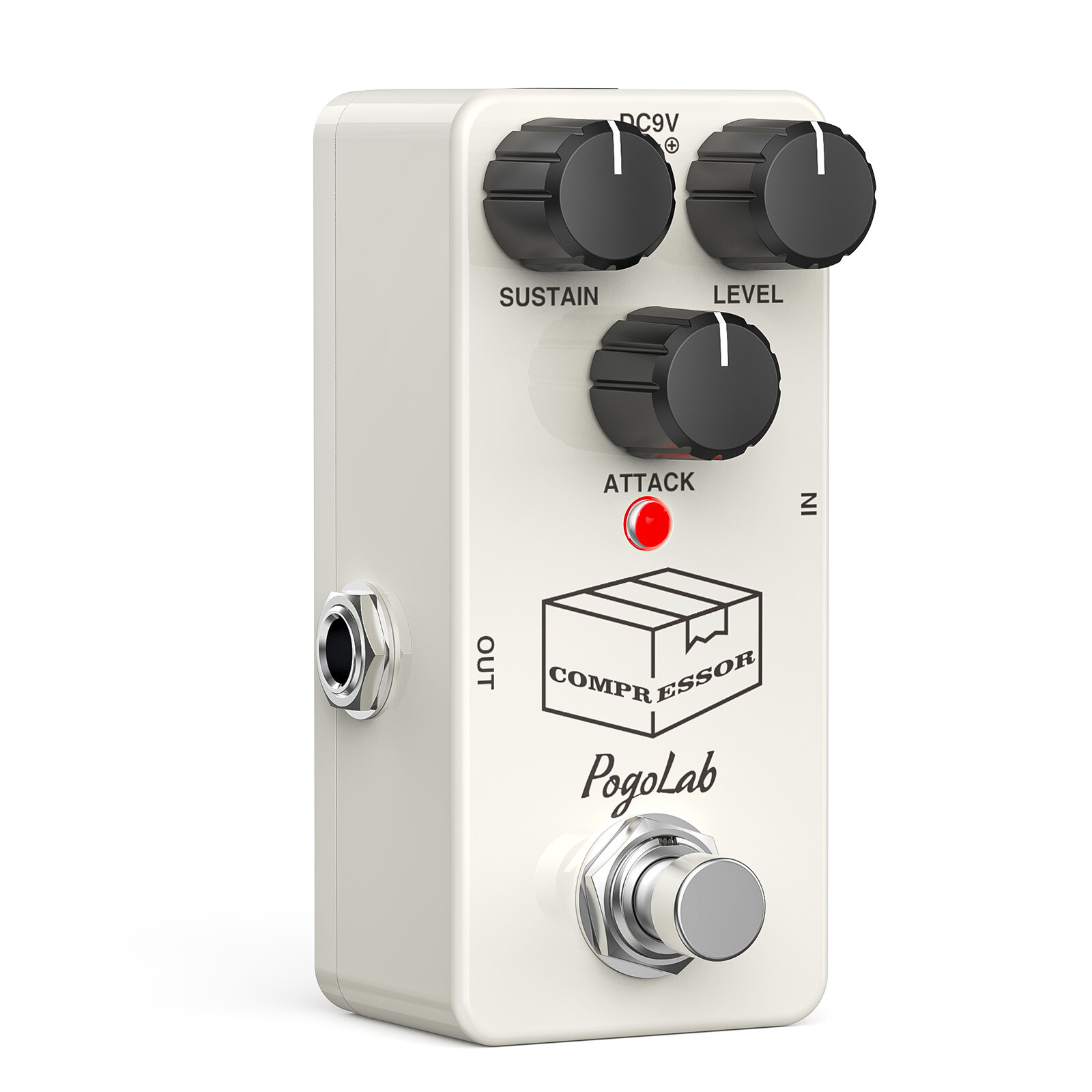 POGOLAB Compressor Guitar Effect Pedal for Electric Guitar True Bypass DC 9V US