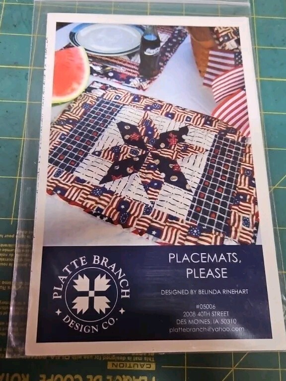 Placemat Please #05006 pattern Platte Branch Design Co