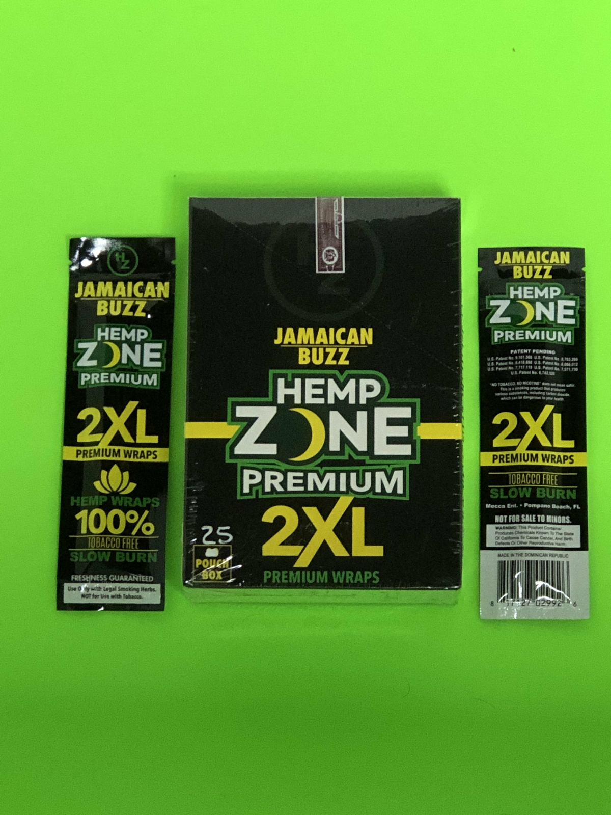 FREE GIFTS🎁Hemp🍁Zone 2XL Jamaican Buzz 50 Natural Organic Rolling Papers🔥💨♨️