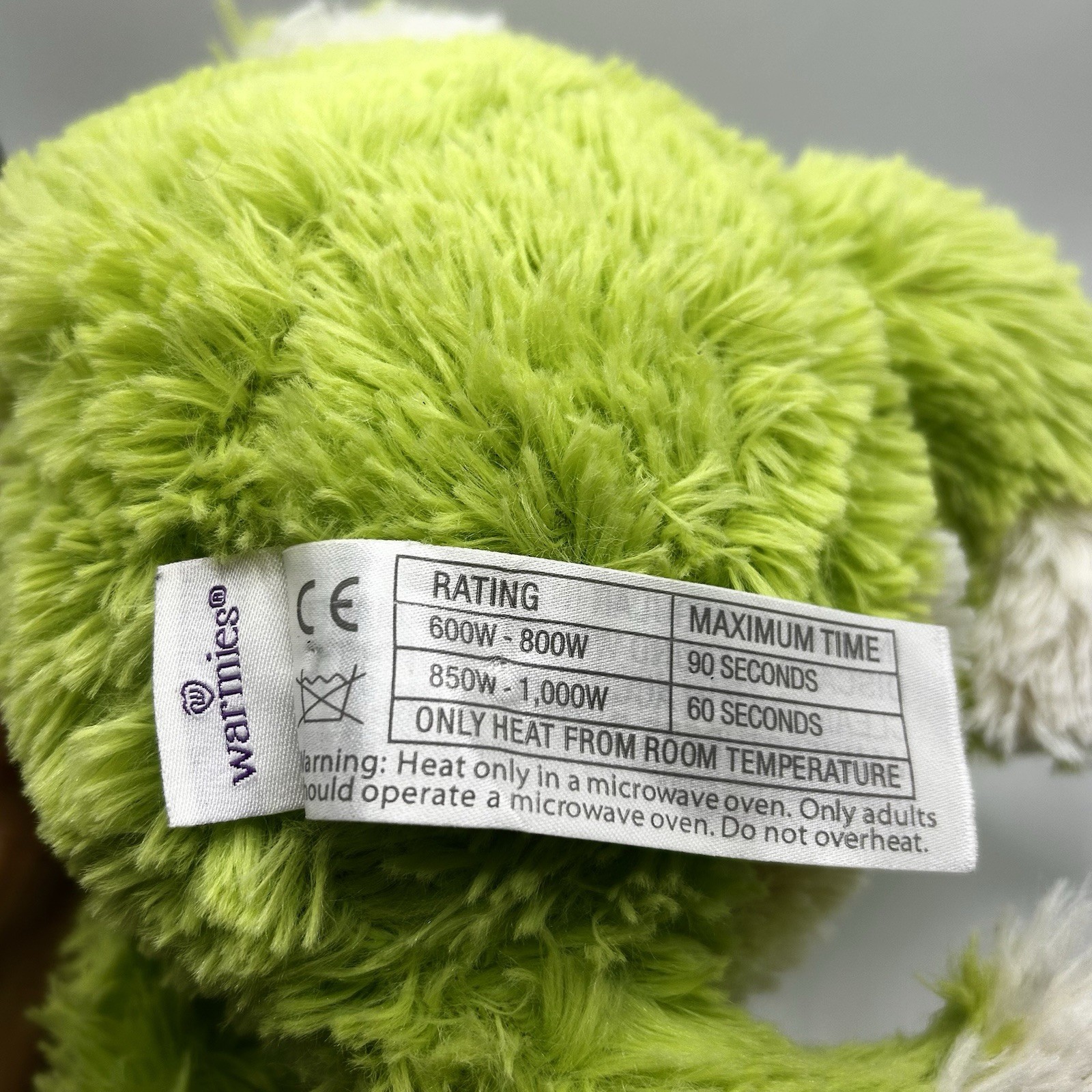 Warmies Microwaveable Herbal Plush Frog Green Flaxseed Lavender