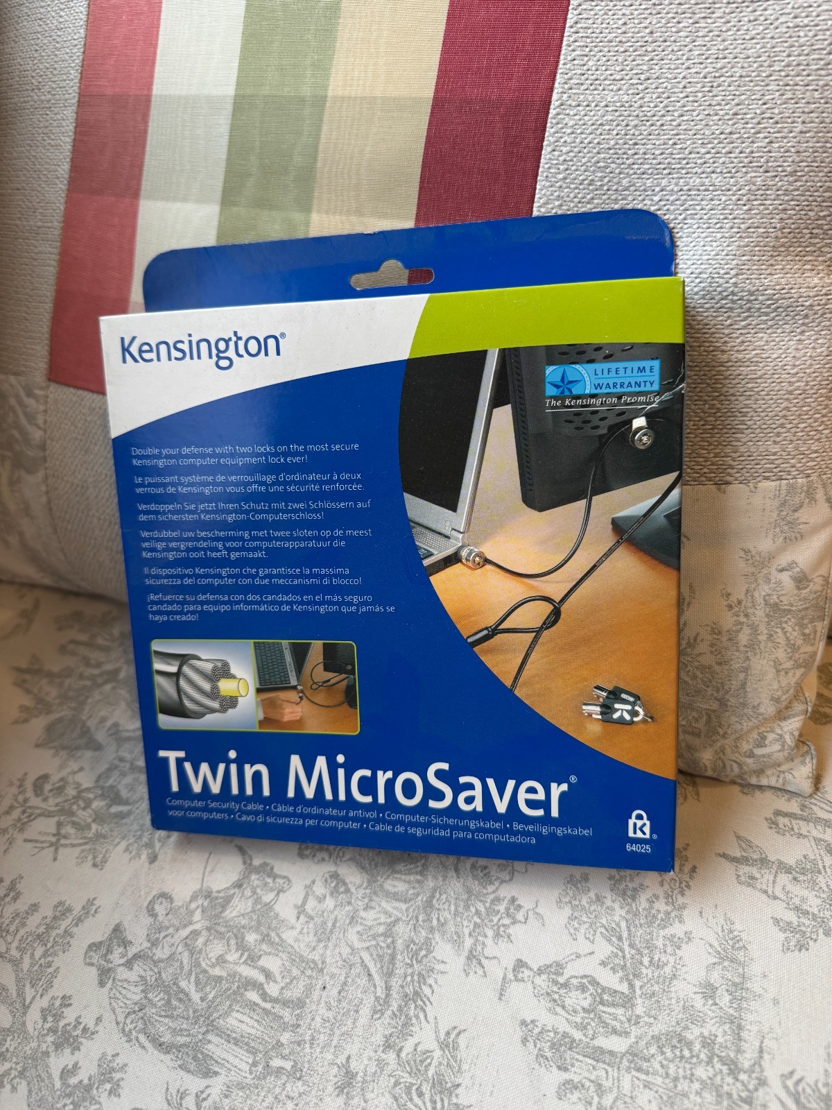 Kensington Twin MicroSaver -- Two locks in one -- Brand new