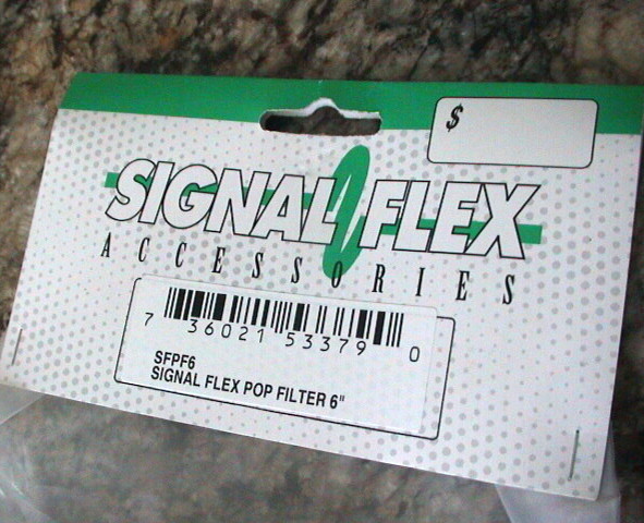 SIGNAL FLEX MICROPHONE POP FILTER 6" MODEL SFPF6 NEW!!