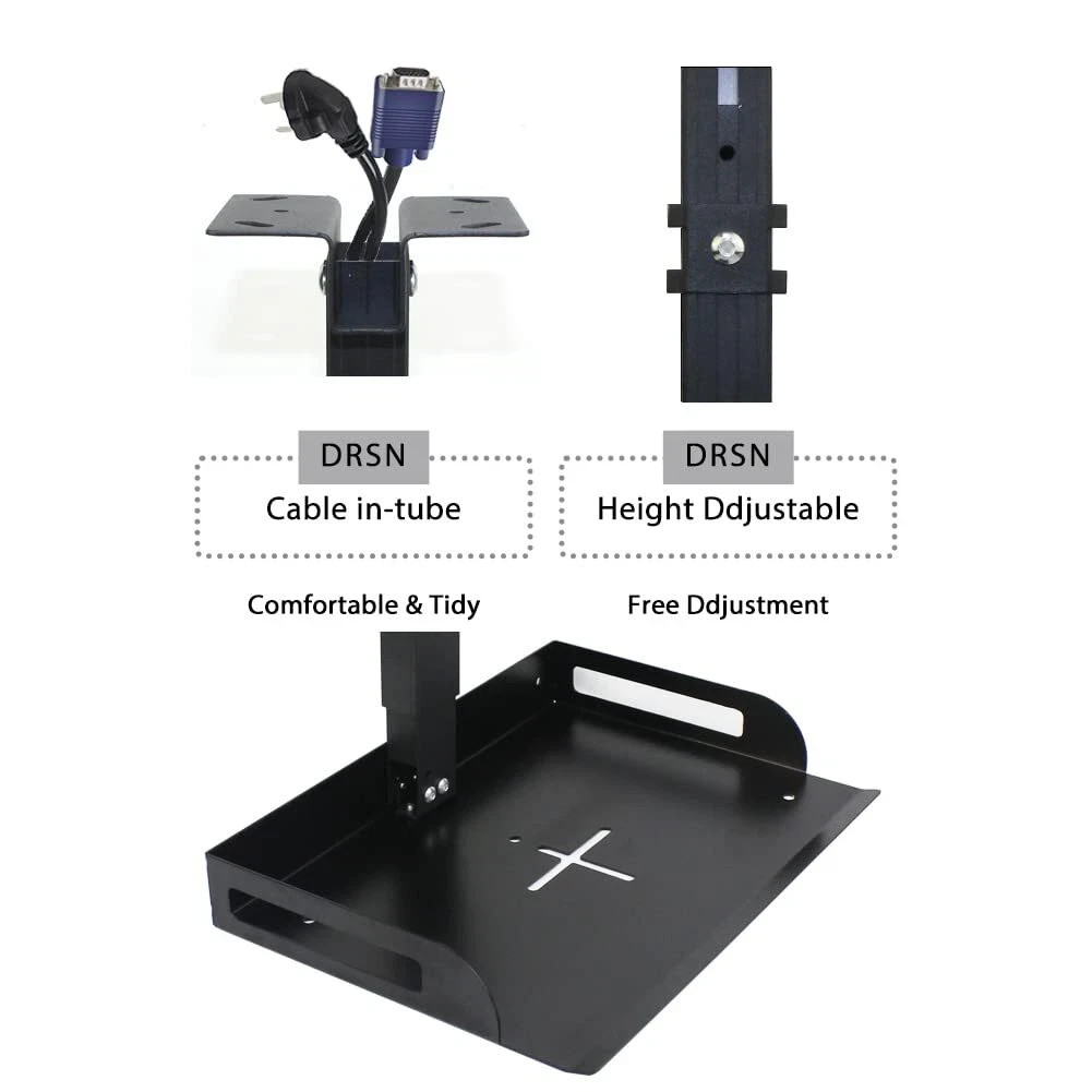 Universal Projector Ceiling Mount With Tray For Projector/camera Aluminum Alloy