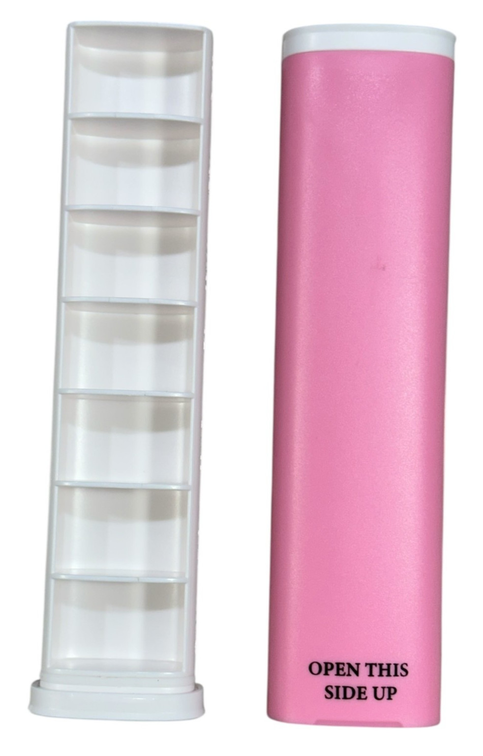 7-Day Slide Pill Case, Pink, Compact Weekly Pill Organizer