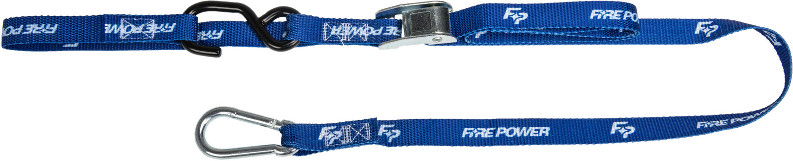 FIRE POWER 1-Inch Tie Down Fits Soft Tie Blue Pair With Cam Buckle And S-HookS
